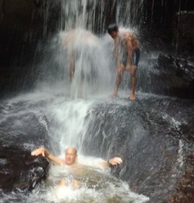 Mark Moran Cycling on the  tour with redspokes